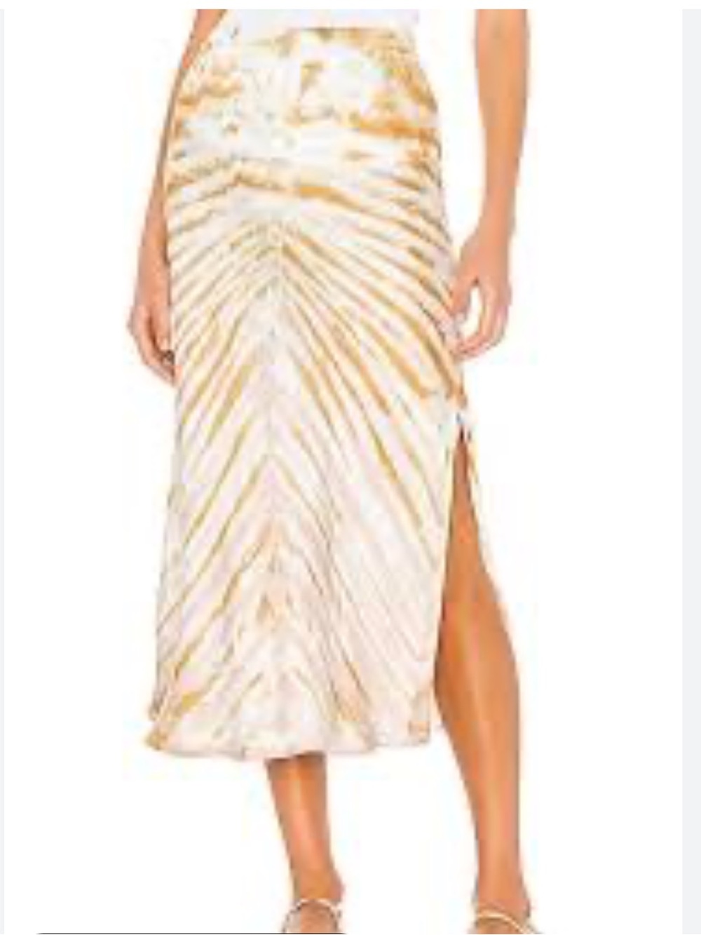 Young, Fabulous & Broke "Felicity" Tie Dye Skirt colorway Water Austin Wash